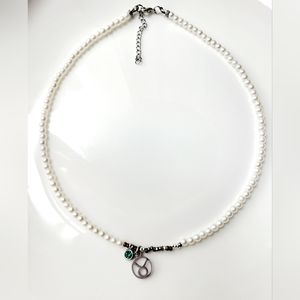Handmade Choker Necklace (Taurus sign and stone)